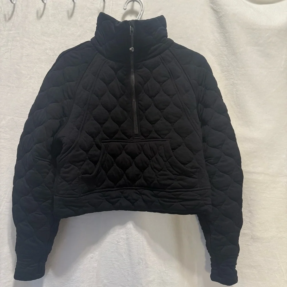 Lululemon Athletica Black Quilted Cropped Puffer Jacket - Picture 5 of 13